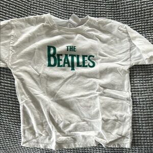 The Beatles White T-Shirt with Green Text